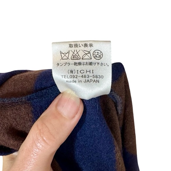 ICHI ANTIQUITES Made in Japan 100% Wool Striped Sweater Dress - Picture 2 of 8